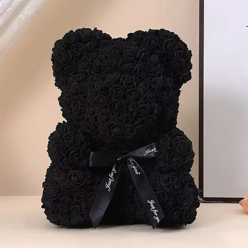 Artificial Teddy Rose Bear